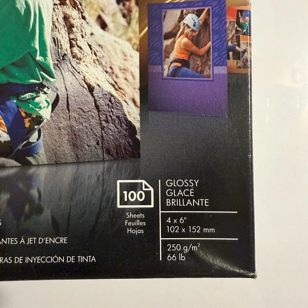 HP Glossy White Advanced Photo Paper 100 Sheets. 4x6